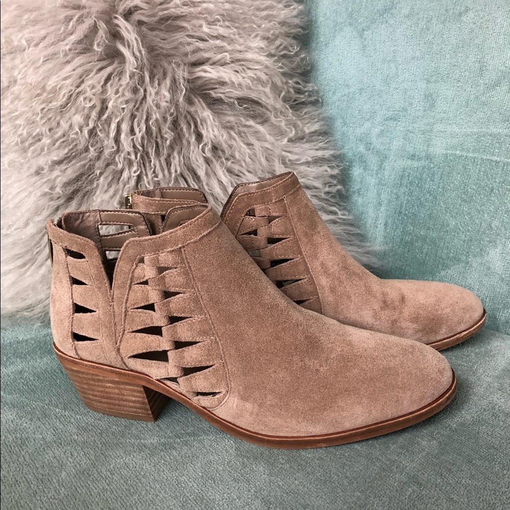 Vince Camuto cutout booties